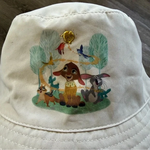 Disney Tan Bucket Hat with Cartoon Design - Picture 2 of 6